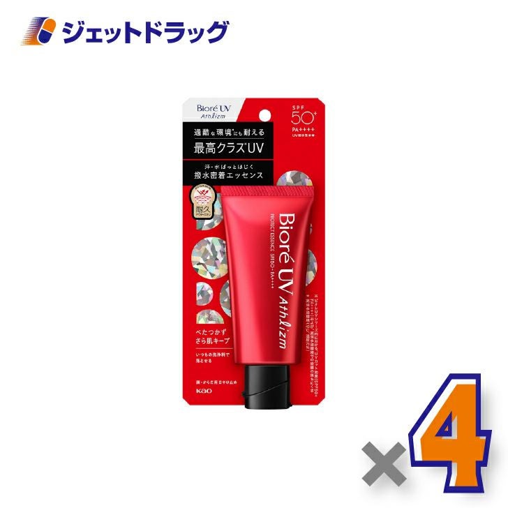 化粧品】ビオレUV アスリズム プロテクトエッセンス 70g ×4個〔日焼け