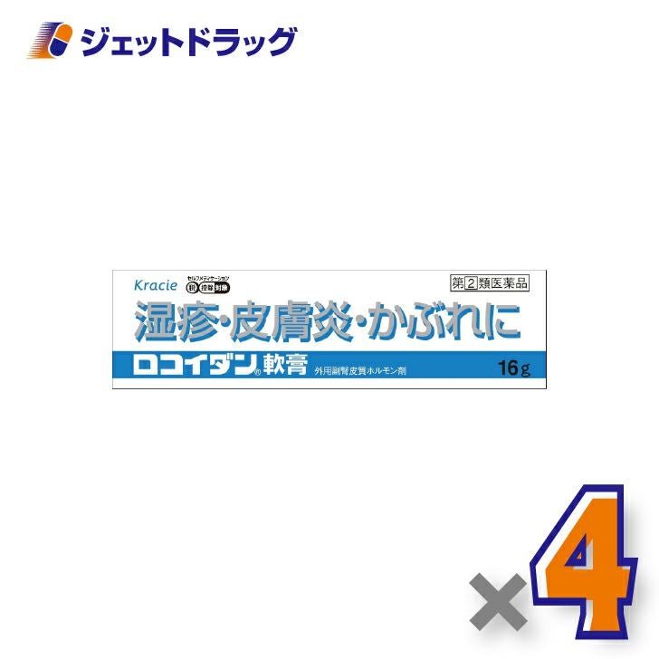 【第(2)類医薬品】ロコイダン軟膏16g×4個※セルフメディケーション税制対象〔湿疹・皮膚炎〕