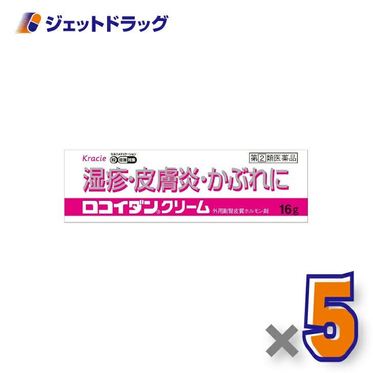 【第(2)類医薬品】ロコイダンクリーム16g×5個※セルフメディケーション税制対象〔湿疹・皮膚炎〕