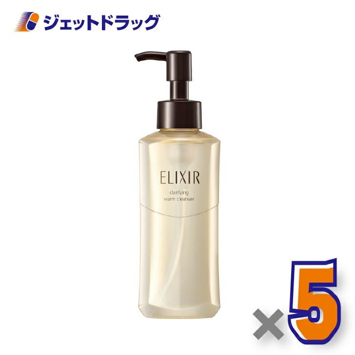 【化粧品】エリクシールアドバンスドクリアホットクレンジングジェルAD180mL×5個〔メイク落とし・クレンジングジェル〕