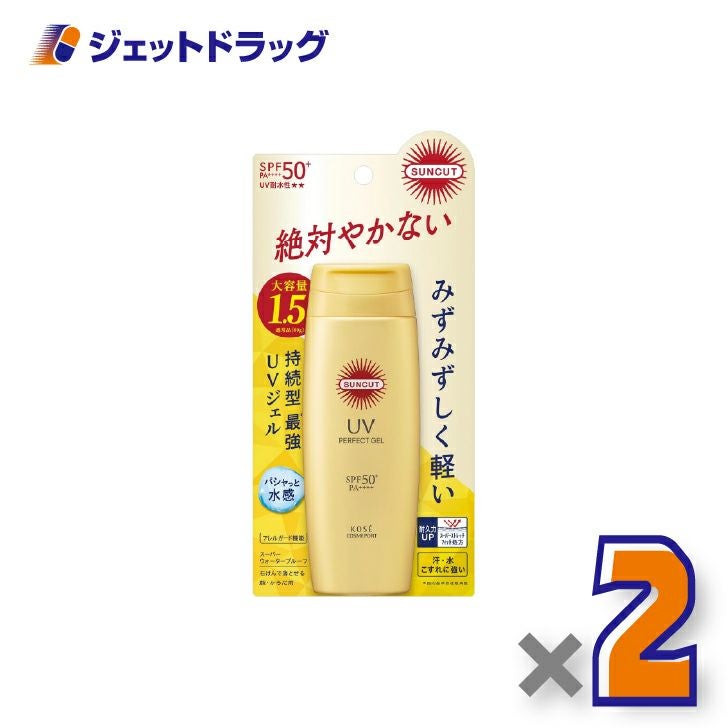 【化粧品】コーセーコスメポートサンカットRパーフェクトUVジェル120g×2個〔日焼け止め〕