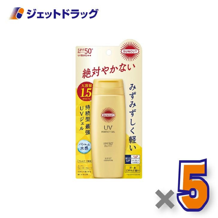 【化粧品】コーセーコスメポートサンカットRパーフェクトUVジェル120g×5個〔日焼け止め〕