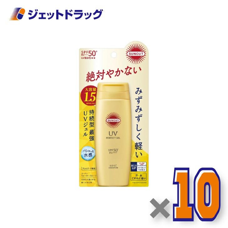 【化粧品】コーセーコスメポートサンカットRパーフェクトUVジェル120g×10個〔日焼け止め〕