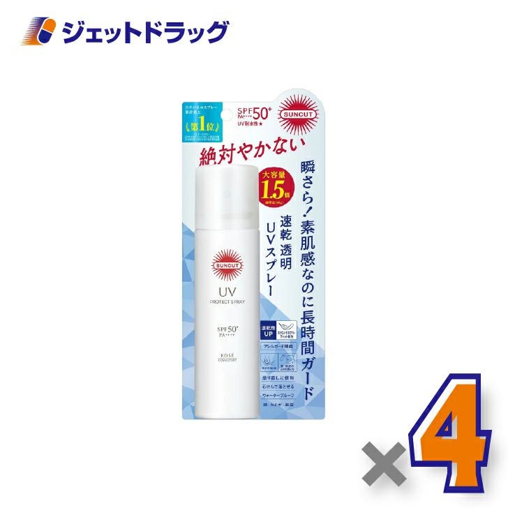 【化粧品】コーセーコスメポートサンカットプロテクトUVスプレー×4個〔日焼け止め〕