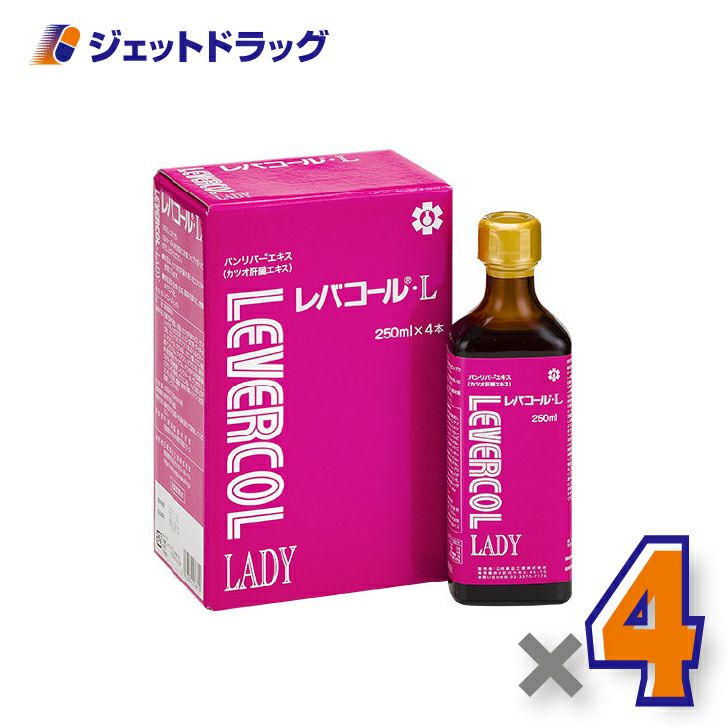 【健康食品】レバコールレディ[250mL×4本入]×4個〔葉酸・鉄分配合〕