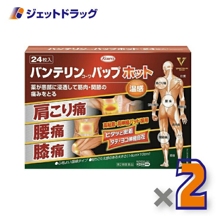 【第2類医薬品】バンテリンコーワパップホット24枚※セルフメディケーション税制対象商品