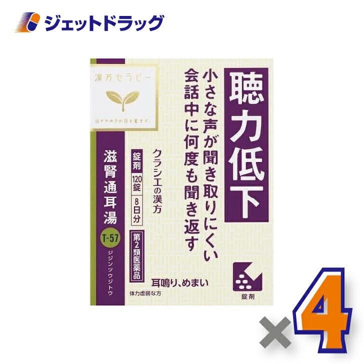 【第2類医薬品】滋腎通耳湯エキス錠クラシエ120錠×1個〔漢方じじんつうじとう〕