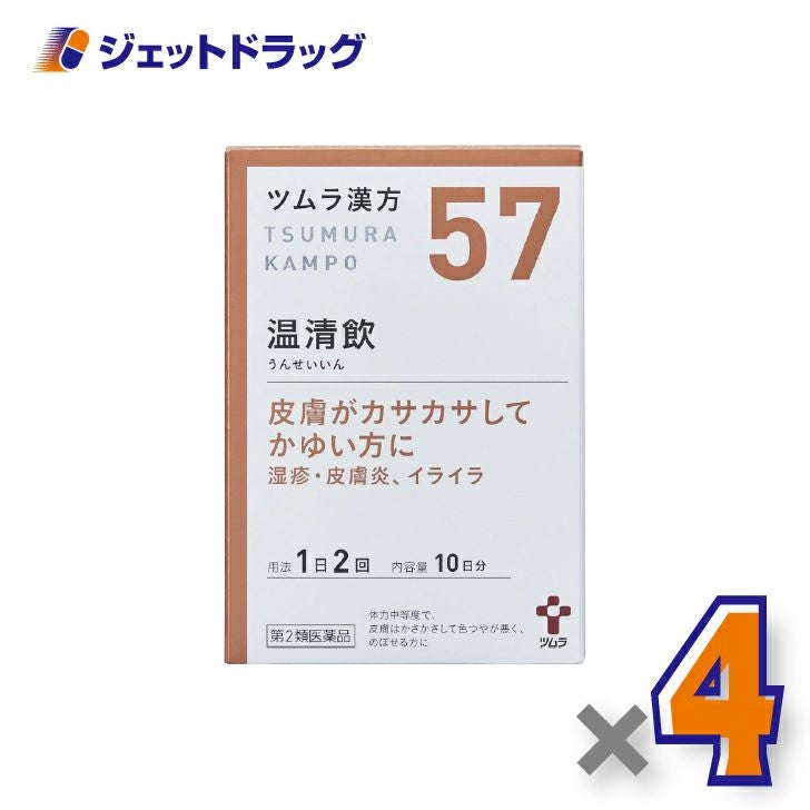【第2類医薬品】ツムラ漢方温清飲エキス顆粒20包×4個〔湿疹・皮膚炎〕