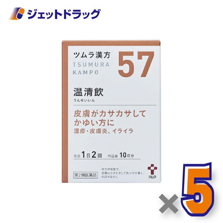 【第2類医薬品】ツムラ漢方温清飲エキス顆粒20包×5個〔湿疹・皮膚炎〕