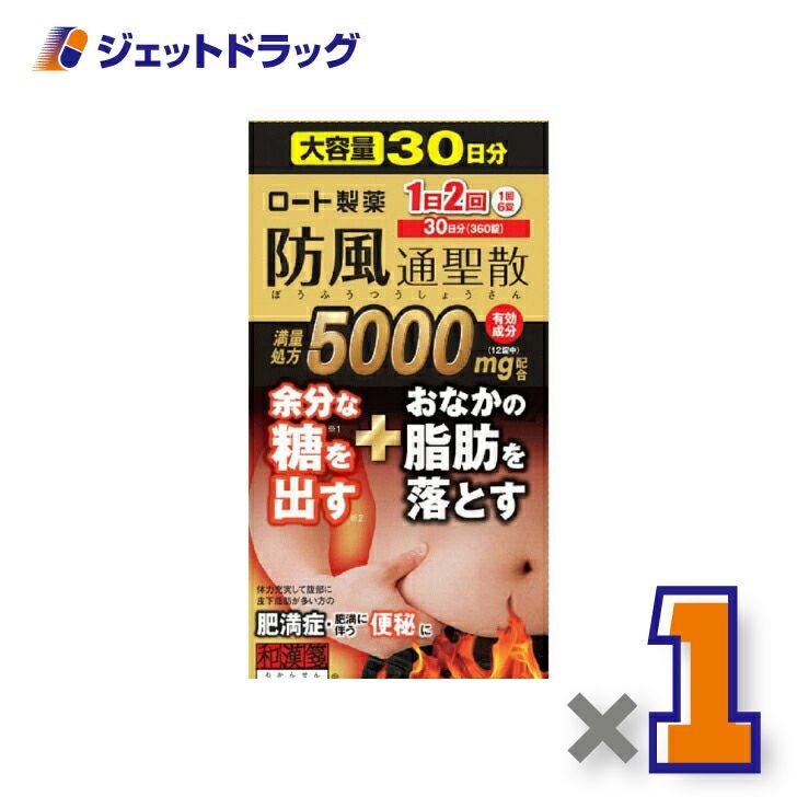 【第2類医薬品】ロート防風通聖散錠満量a360錠※セルフメディケーション税制対象商品