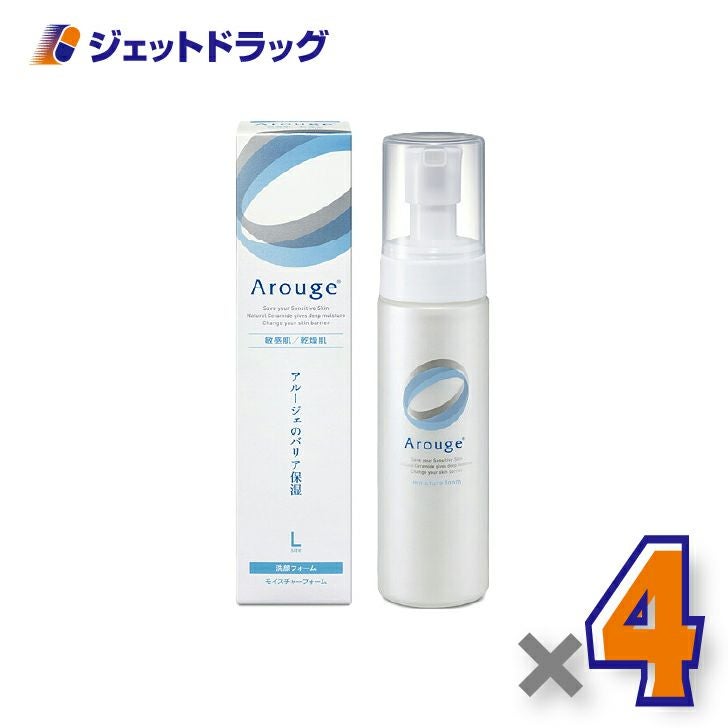 【医薬部外品】アルージェモイスチャーフォーム200mL×4個〔敏感肌用/洗顔フォーム〕