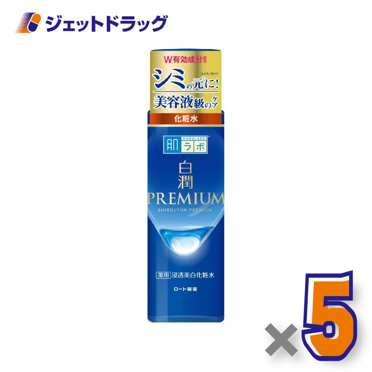 【医薬部外品】肌ラボ白潤プレミアム薬用浸透美白化粧水170mL×5個〔シミ対策化粧水〕