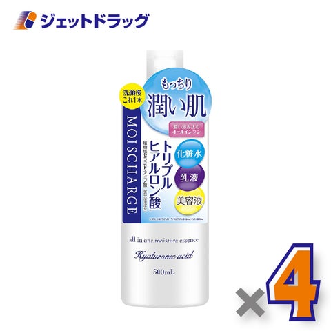 【化粧品】モイスチャージオールインワン保湿液500mL×4個〔オールインワン保湿液〕