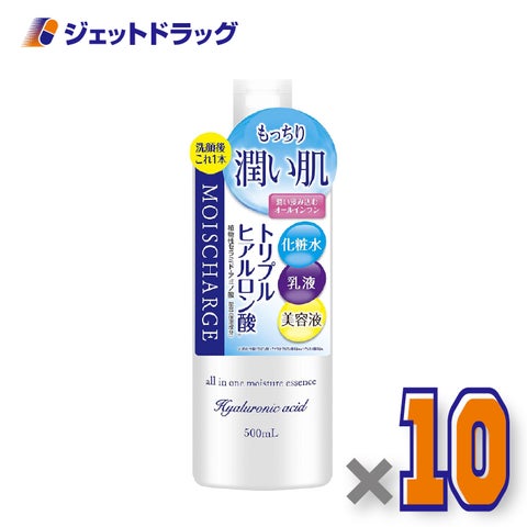 【化粧品】モイスチャージオールインワン保湿液500mL×10個〔オールインワン保湿液〕