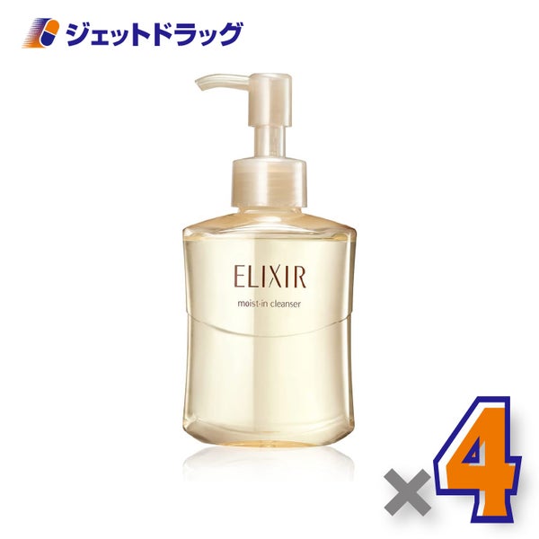 【化粧品】エリクシールシュペリエルモイストインクレンズ140mL×4個〔洗顔ジェル〕