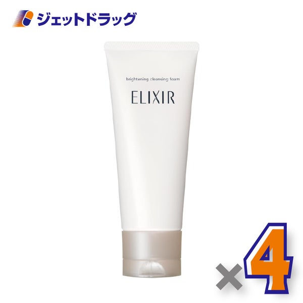 【医薬部外品】エリクシールホワイトブライトニングクレンジングフォーム145g×4個〔薬用洗顔フォーム〕